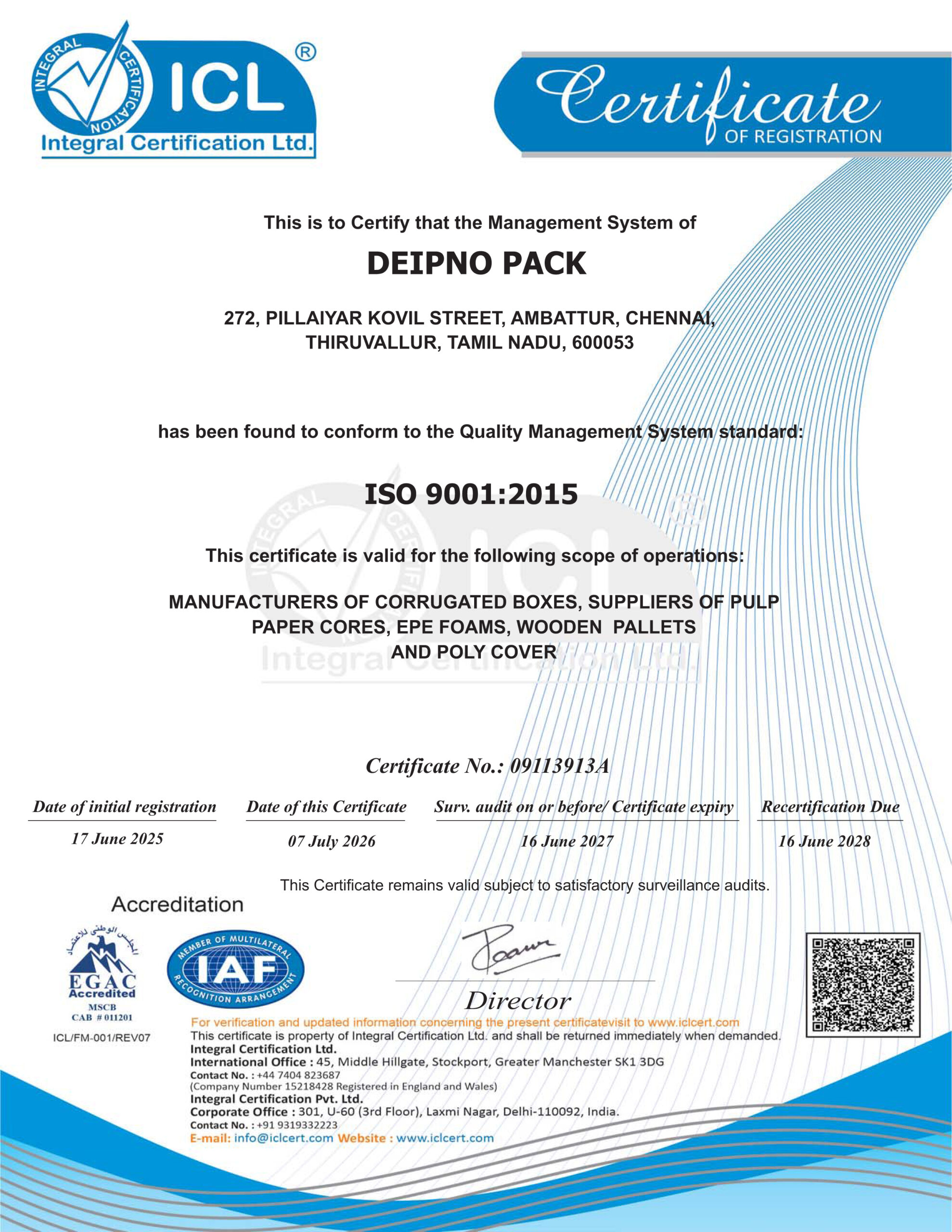 ISO CERTIFICATE